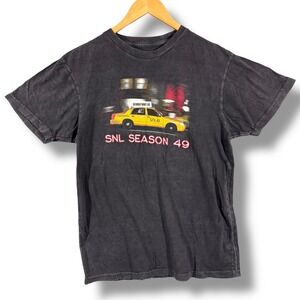 SNL Season 49 Concert Tee Jacob Elordi Renee Rapp T-Shirt Black Medium Cotton